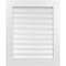 Ekena Millwork Vertical Surface Mount PVC Gable Vent: Functional, w/ 3-1/2"W x 1"P Standard Frame, 28"W x 34"H GVPVE28X3401SF - alternate 1